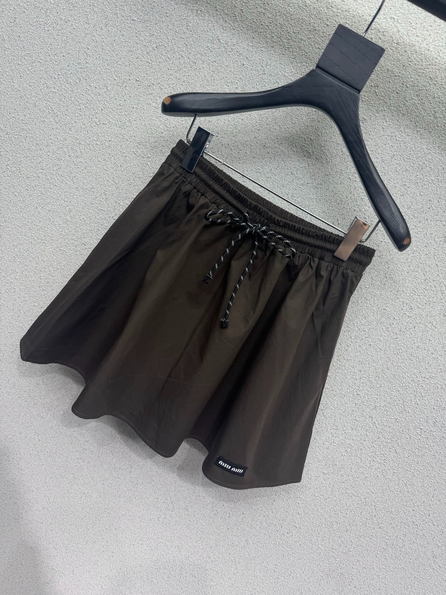 MiuMiu 2026 Shirt And Skirt Set Brown Cotton 400922