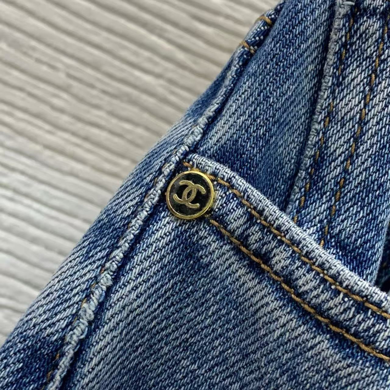 Chanel 2026 Maxi Skirt Blue Denim Cotton 411882