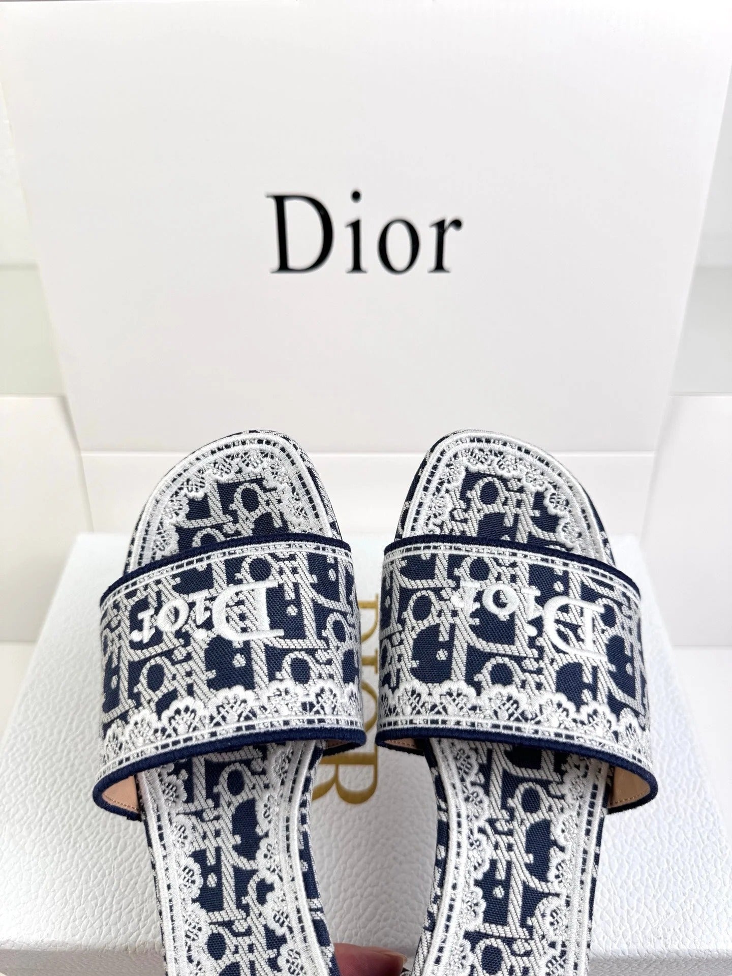 Dior 2026 Bow Sandal Canvas Leather 907874