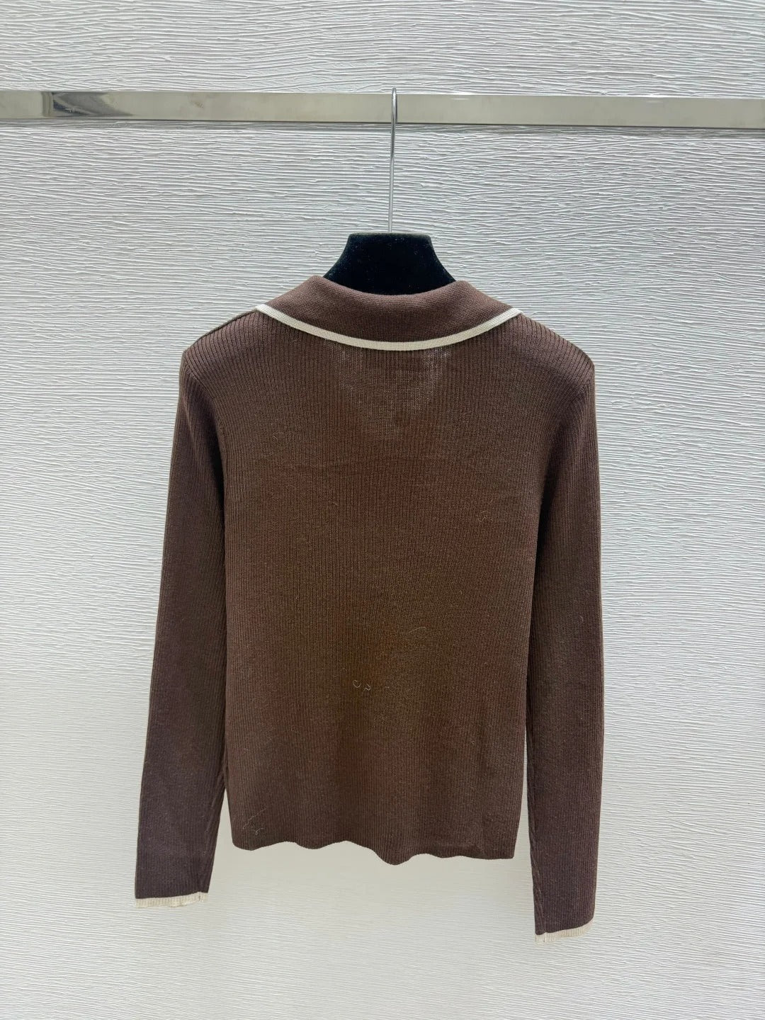 Chanel 2026 Long-sleeved Knitted Polo Shirt Wool 244648