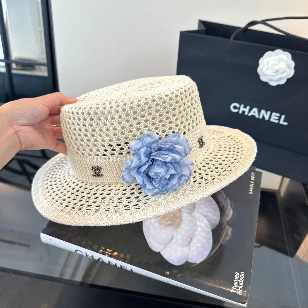 Chanel Knitted Hat With Flower 379509
