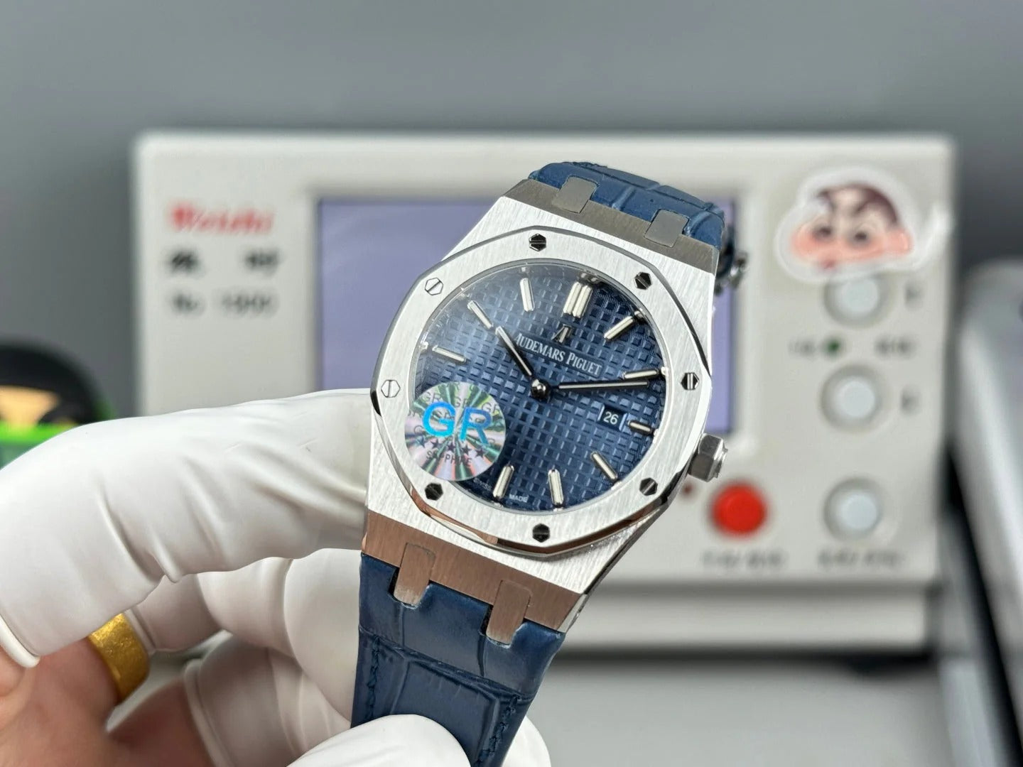 Audemars Piguet Royal 33mm Blue Dial Blue Crocodile Leather