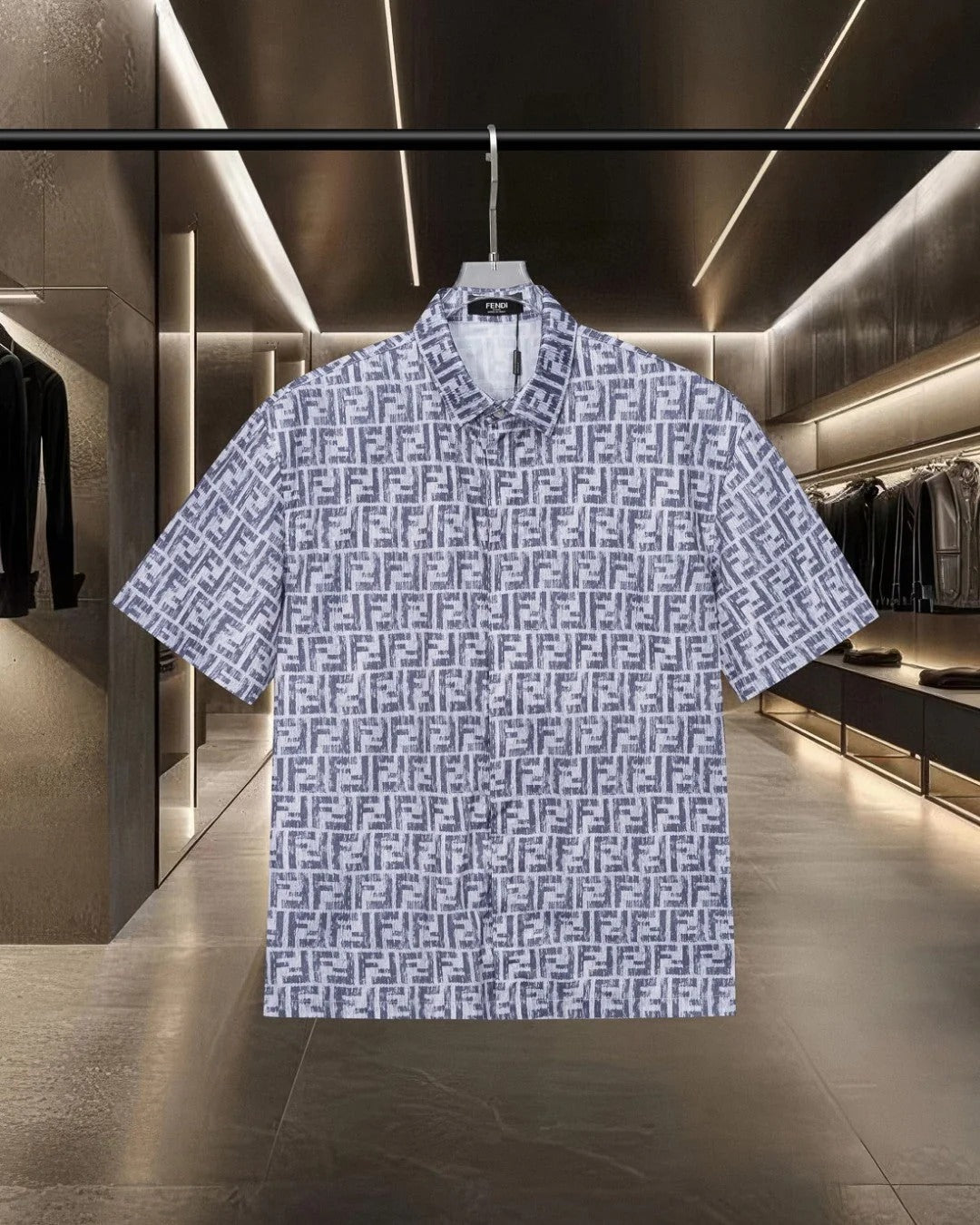 Fendi 2026 Men's Short-Sleeve Shirt Cashmere 801532