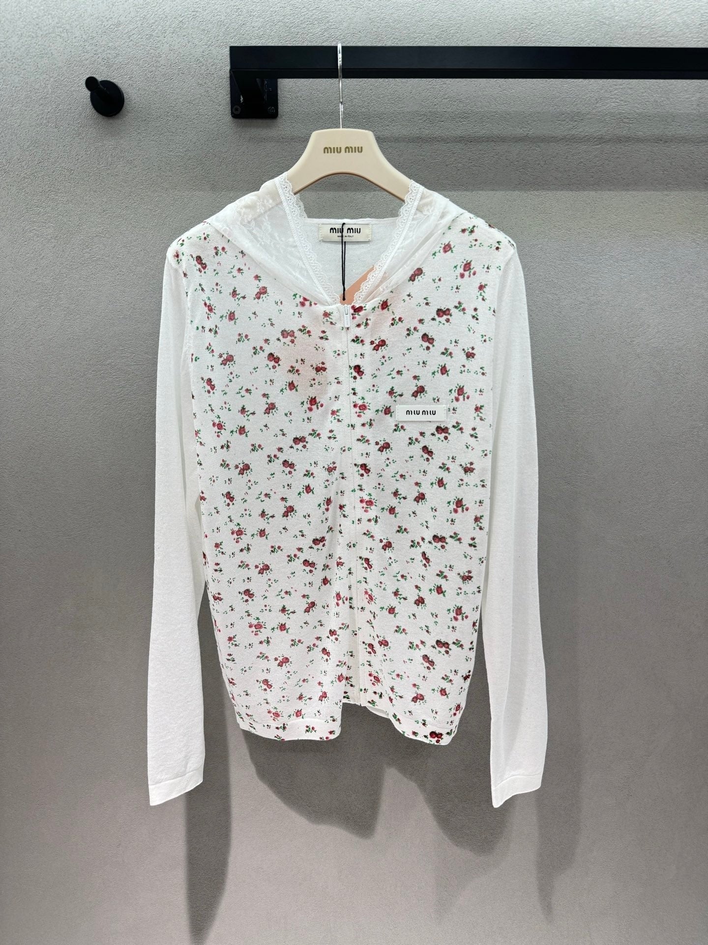 Miu Miu Cardigan White in Tencel 305872