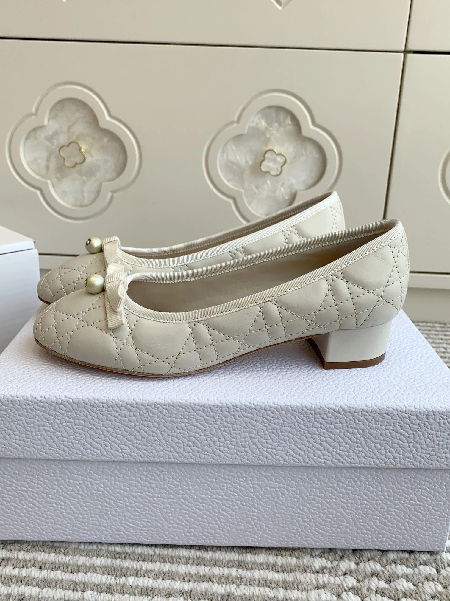 Dior 2026 Bow Pump 30mm Sheepskin 884802