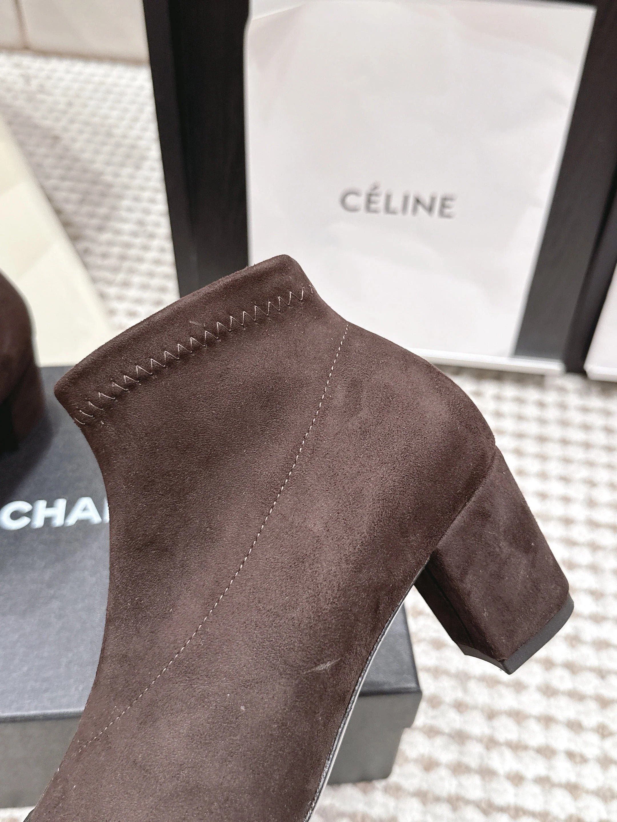Chanel 2026 Ankle Boots 50mm Cowhide Suede 930690