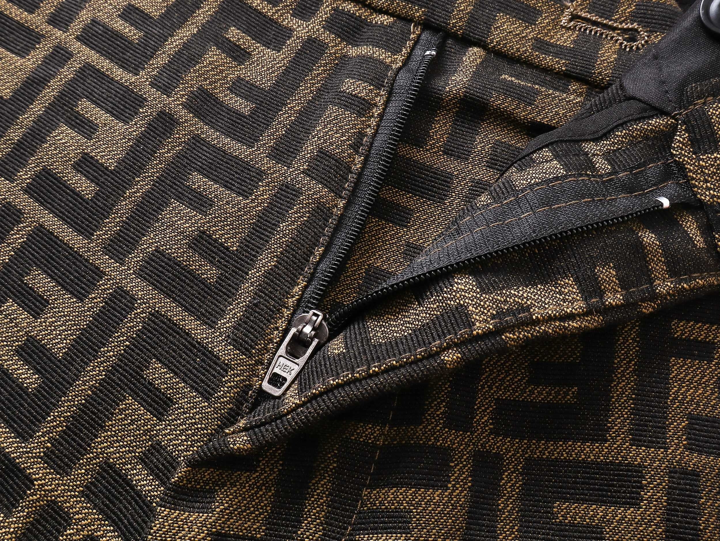 Fendi 2026 Men's Shorts Monogram Black Brown Jacquard Woven Fabric