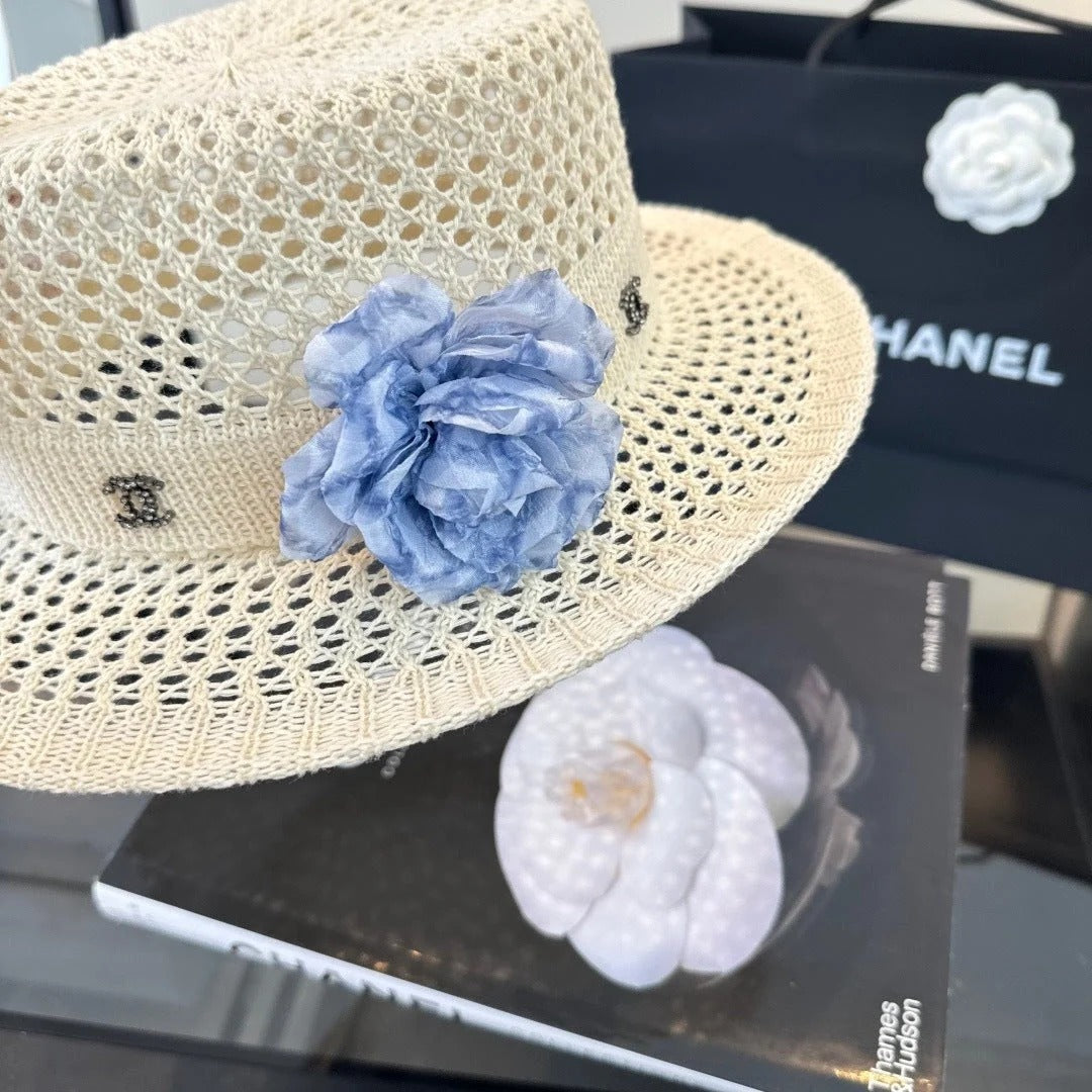 Chanel Knitted Hat With Flower 379509