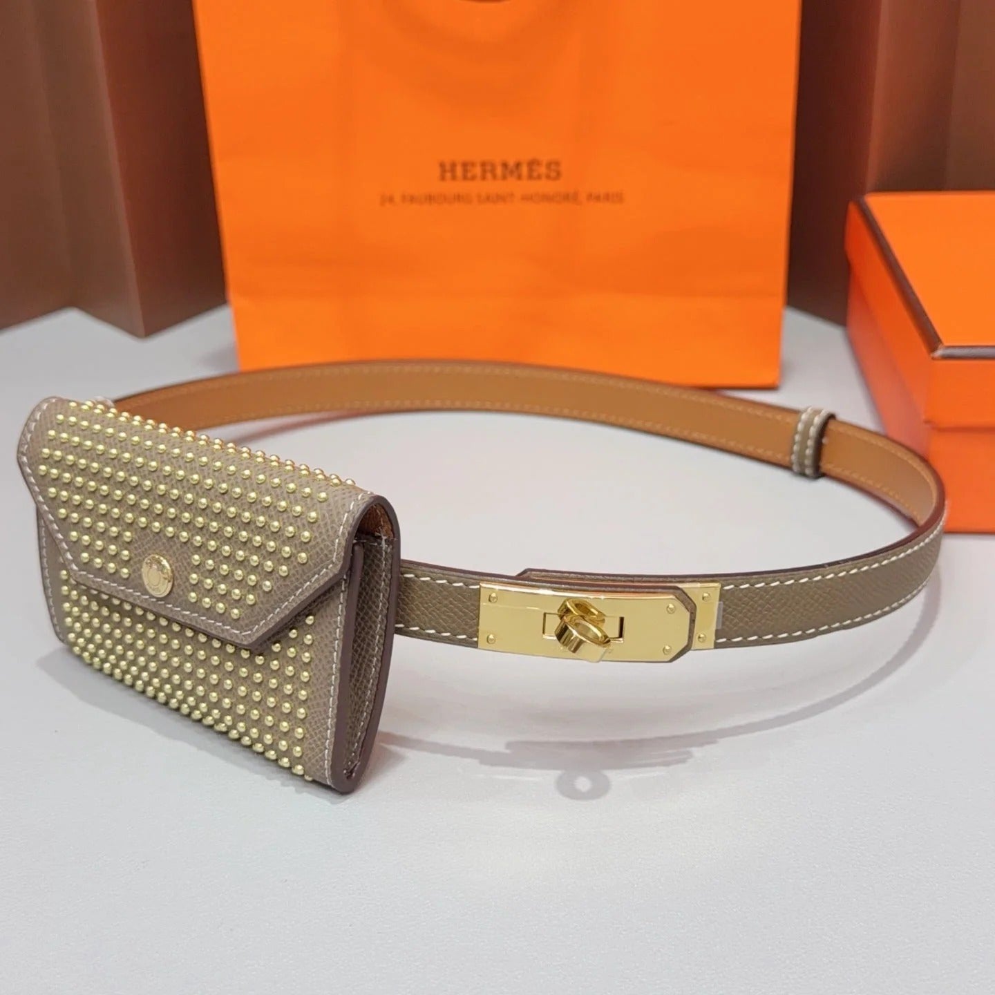 Hermes 2026 Kelly Pocket Belt 18mm Leather 216173