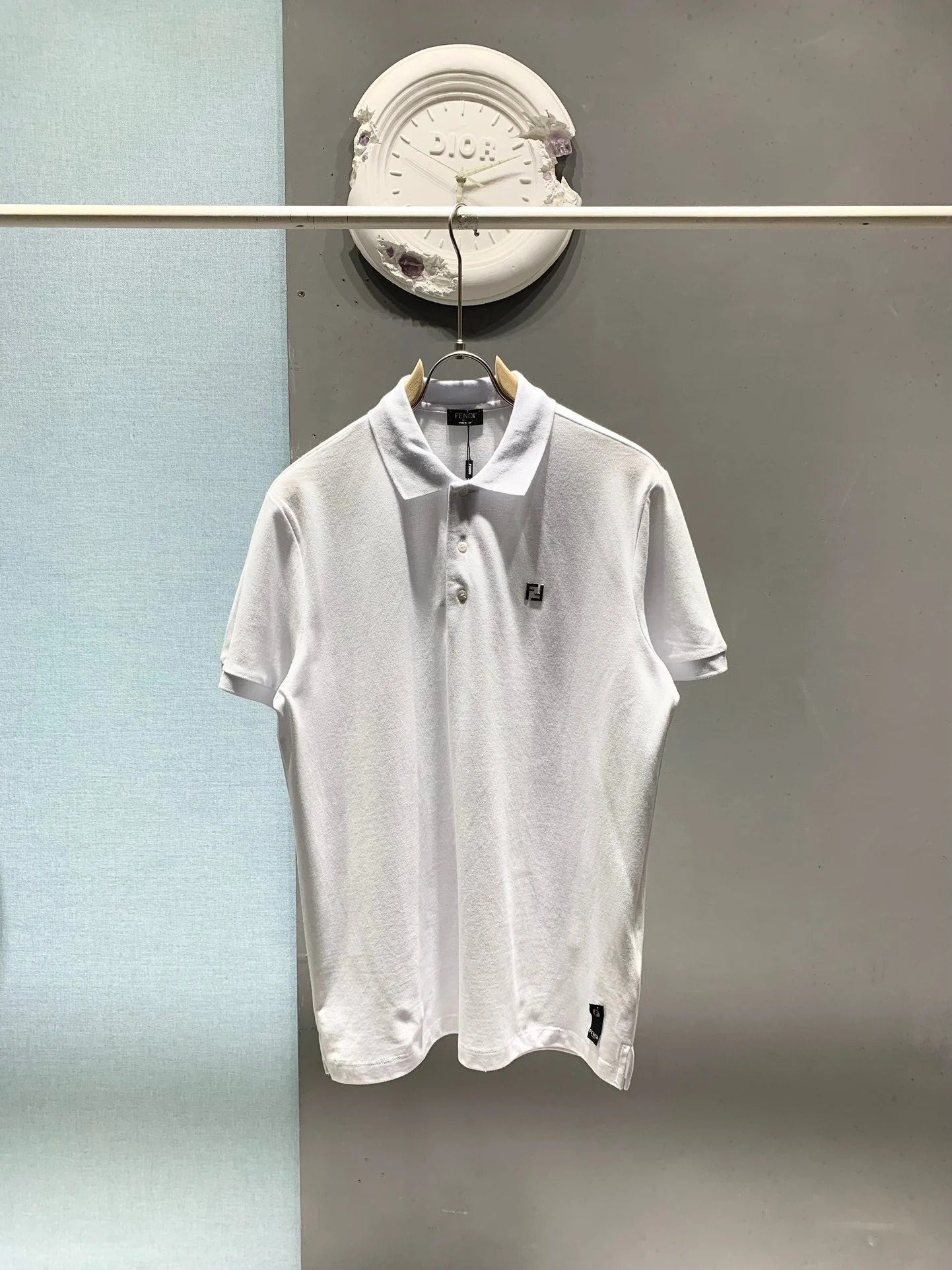 Fendi 2026 Men's Polo Shirt Cotton Fabric 801524