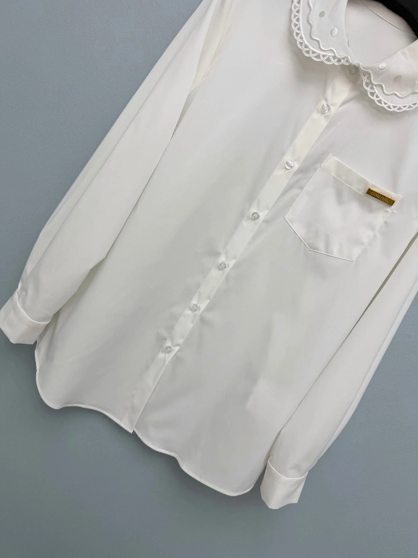 MiuMiu 2026 Long-Sleeve Shirt Cotton 643283