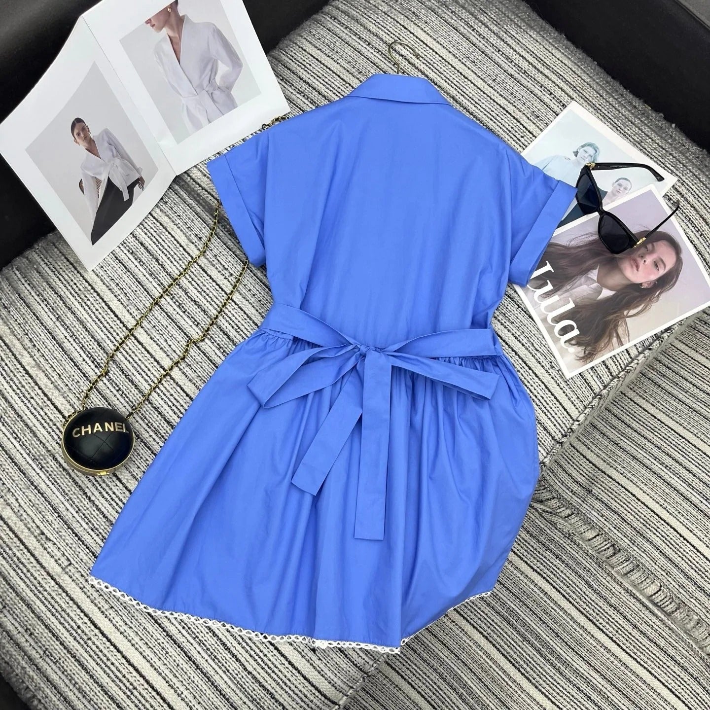 MiuMiu 2026 Dress Blue Cotton 646522