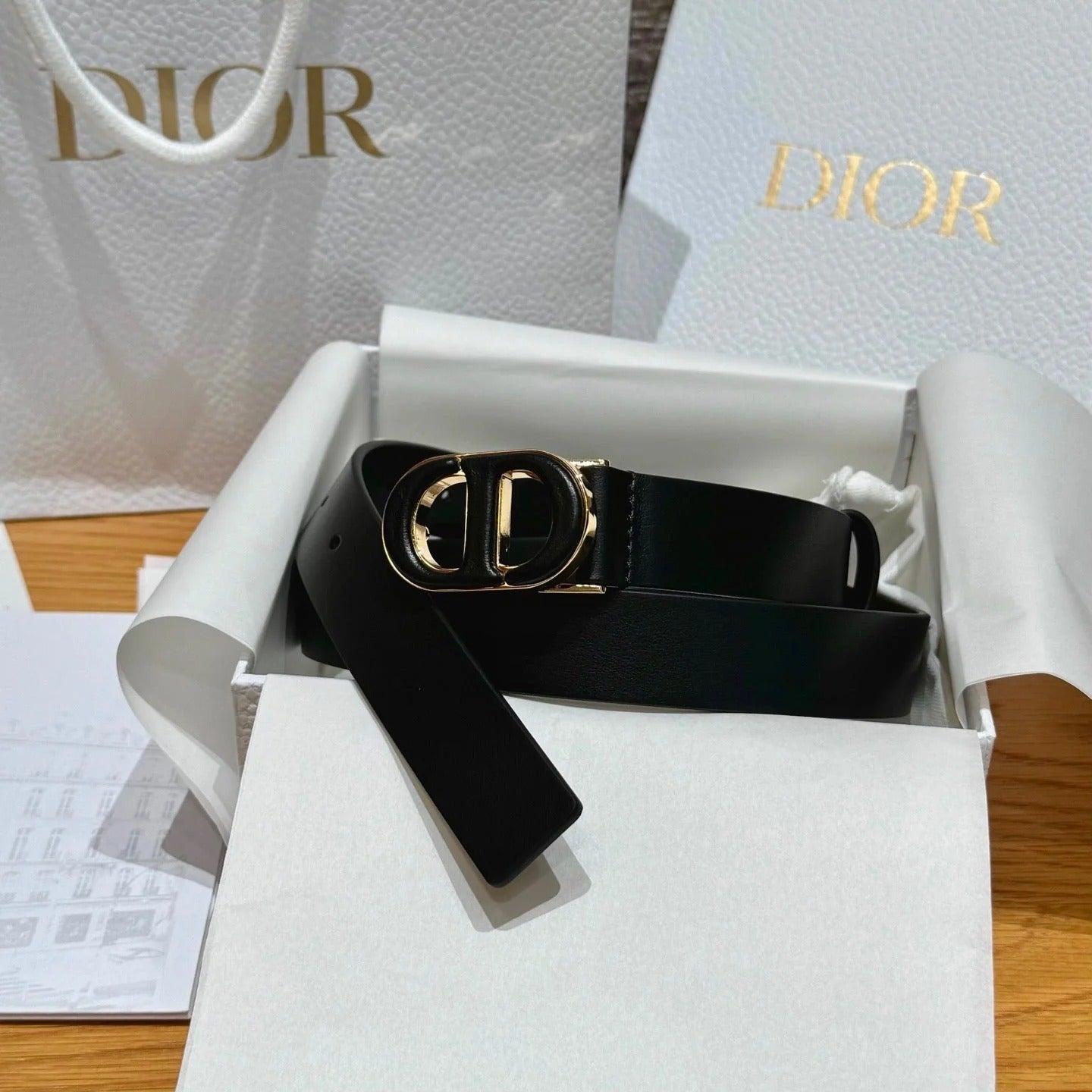Dior 2026 Reversible Saddle Belt 2.5cm Smooth Calfskin