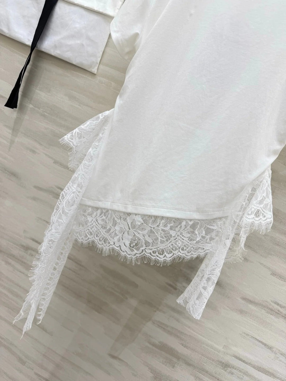 Chanel 2026 Lace Trim Shirt Cotton 398780