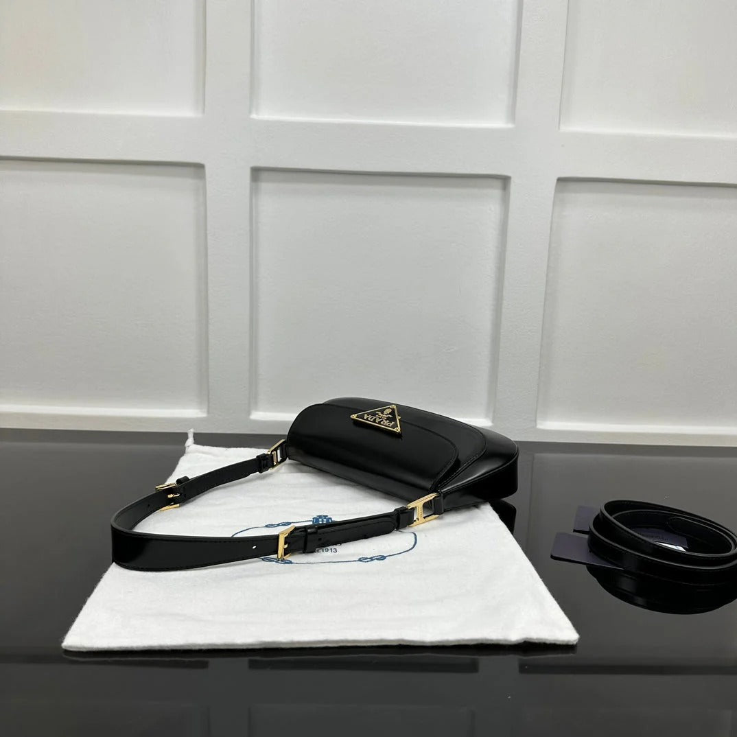 Prada 2026 Shoulder Bag 24cm Patent Leather