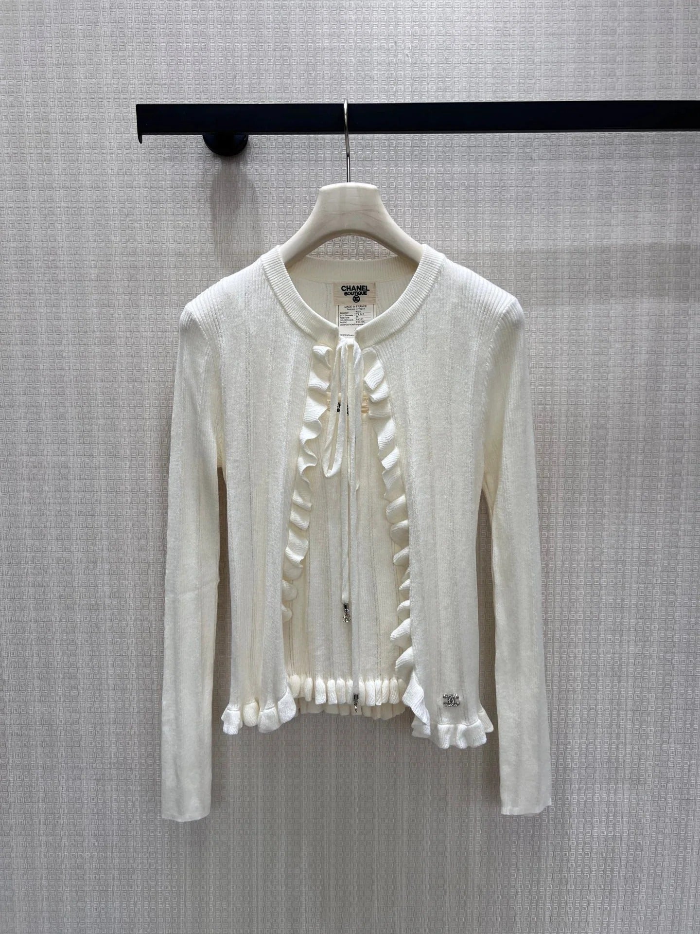 Chanel 2026 Two-piece Knit Set With Ruffled Details Cashmere 827627