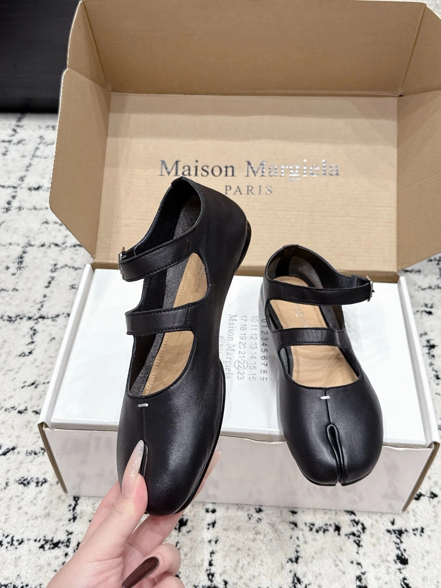 Maison Margiela 2026 Mary Jane Ballet Flat Sheepskin 923257