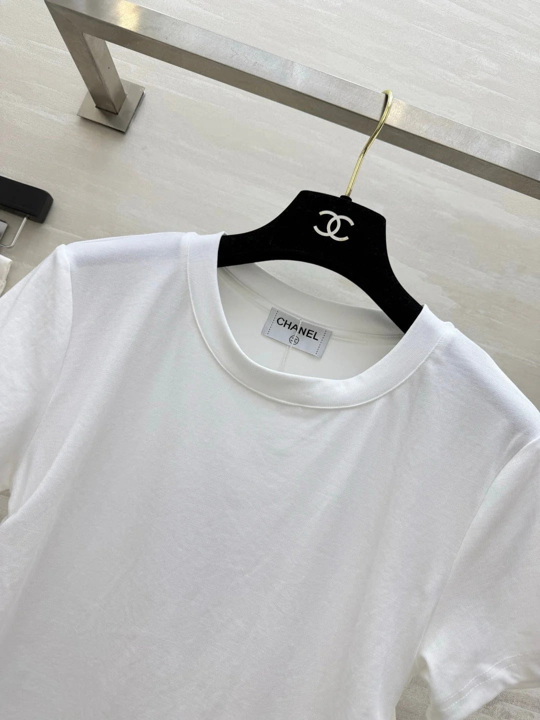 Chanel 2026 Lace Trim Shirt Cotton 398780
