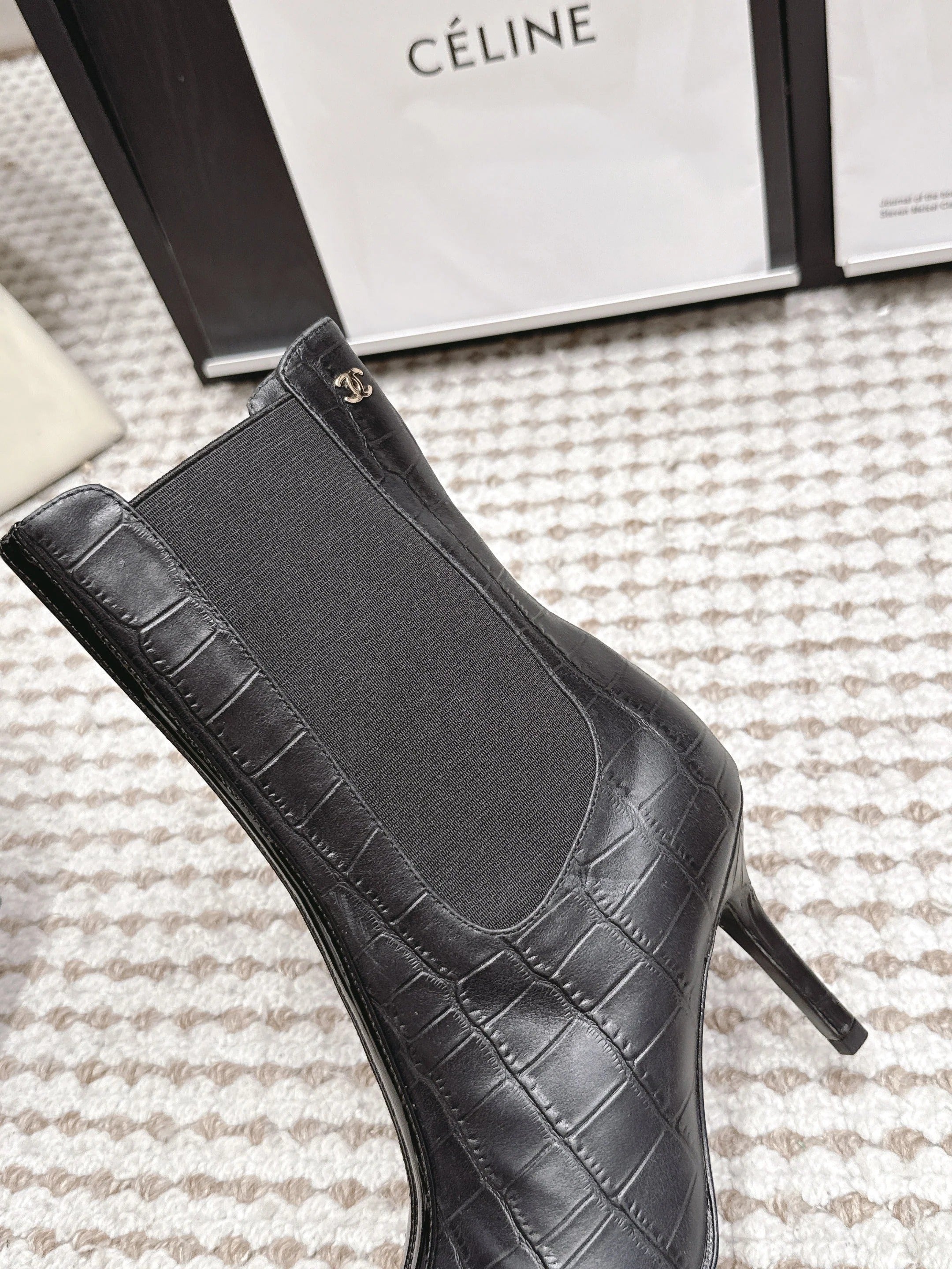 Chanel 2026 Boots 85mm Patent Calfskin 930660