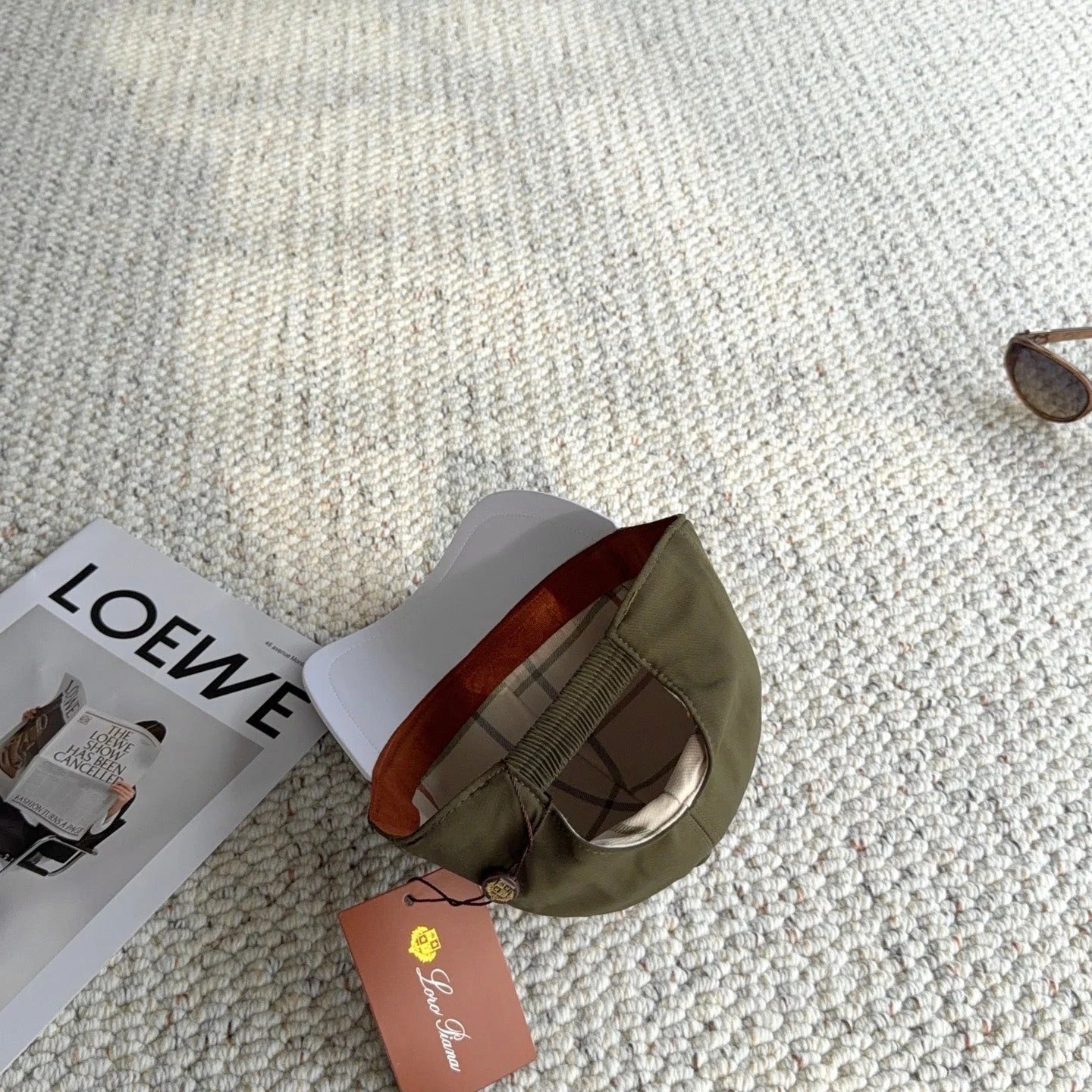 Loro Piana Baseball Cap with Metal Logo 425743