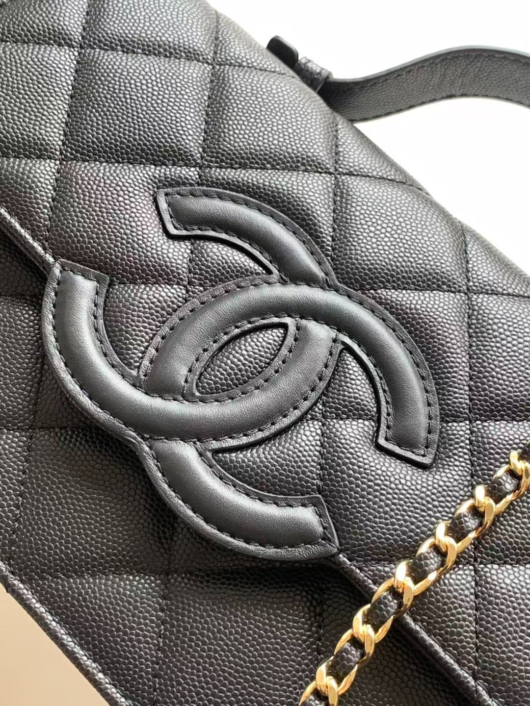 Chanel 2026 Flap Bag 24cm Pebbled Calfskin