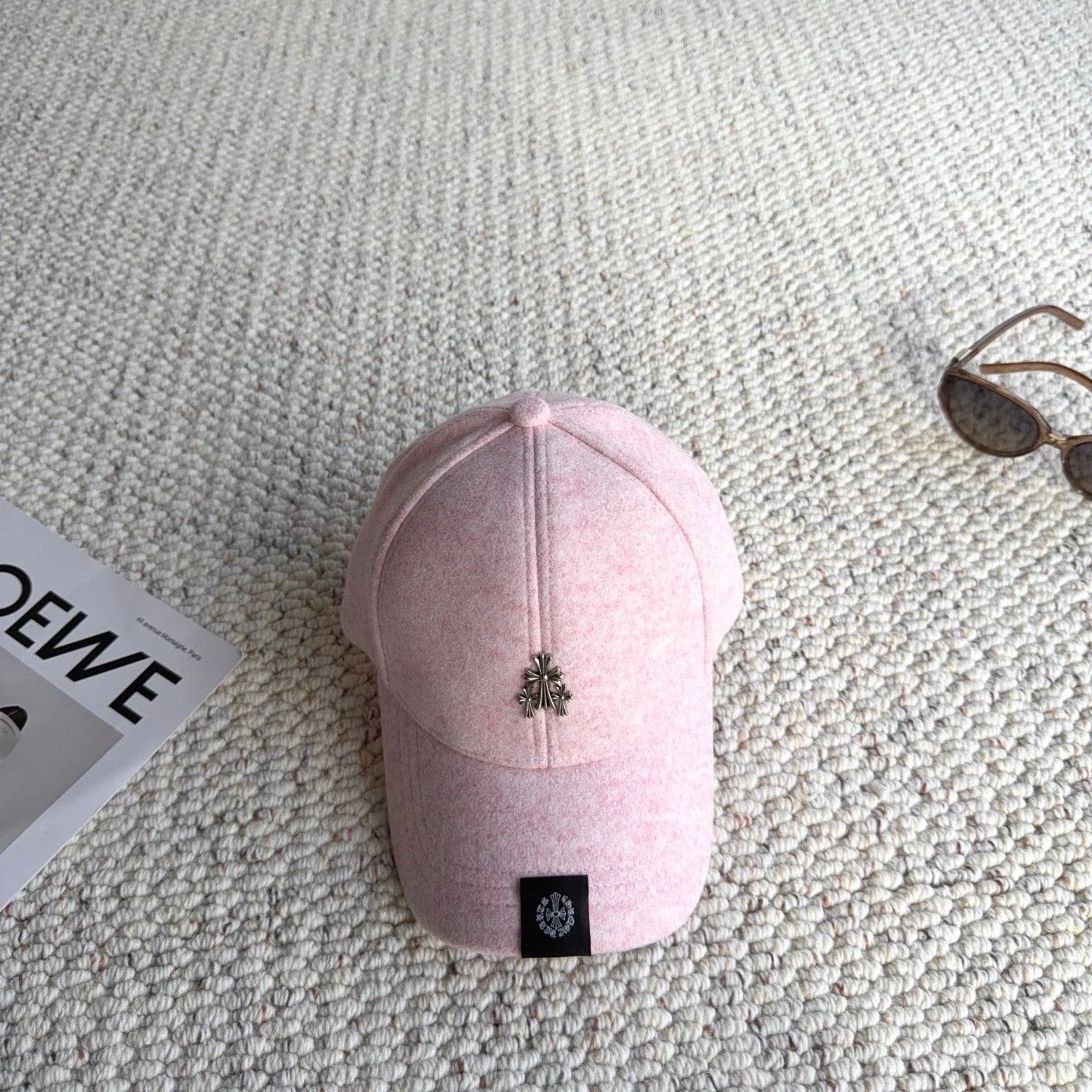 Chrome Hearts Wool Baseball Cap 413192