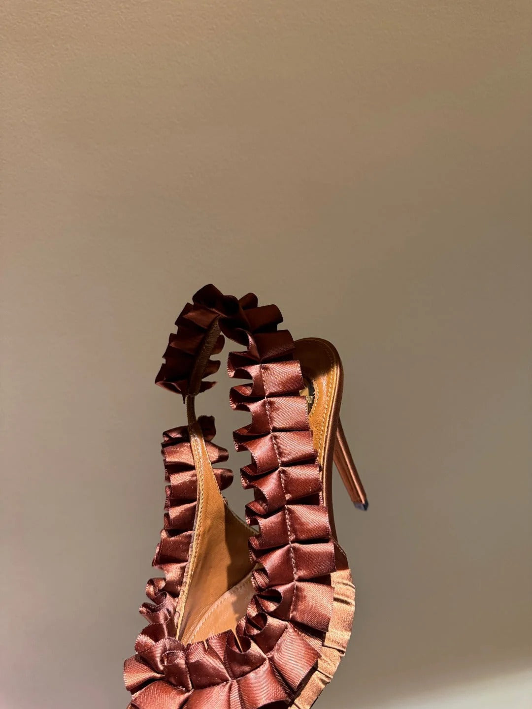 YSL 2026 Madeleine Slingback 110mm Silk Leather