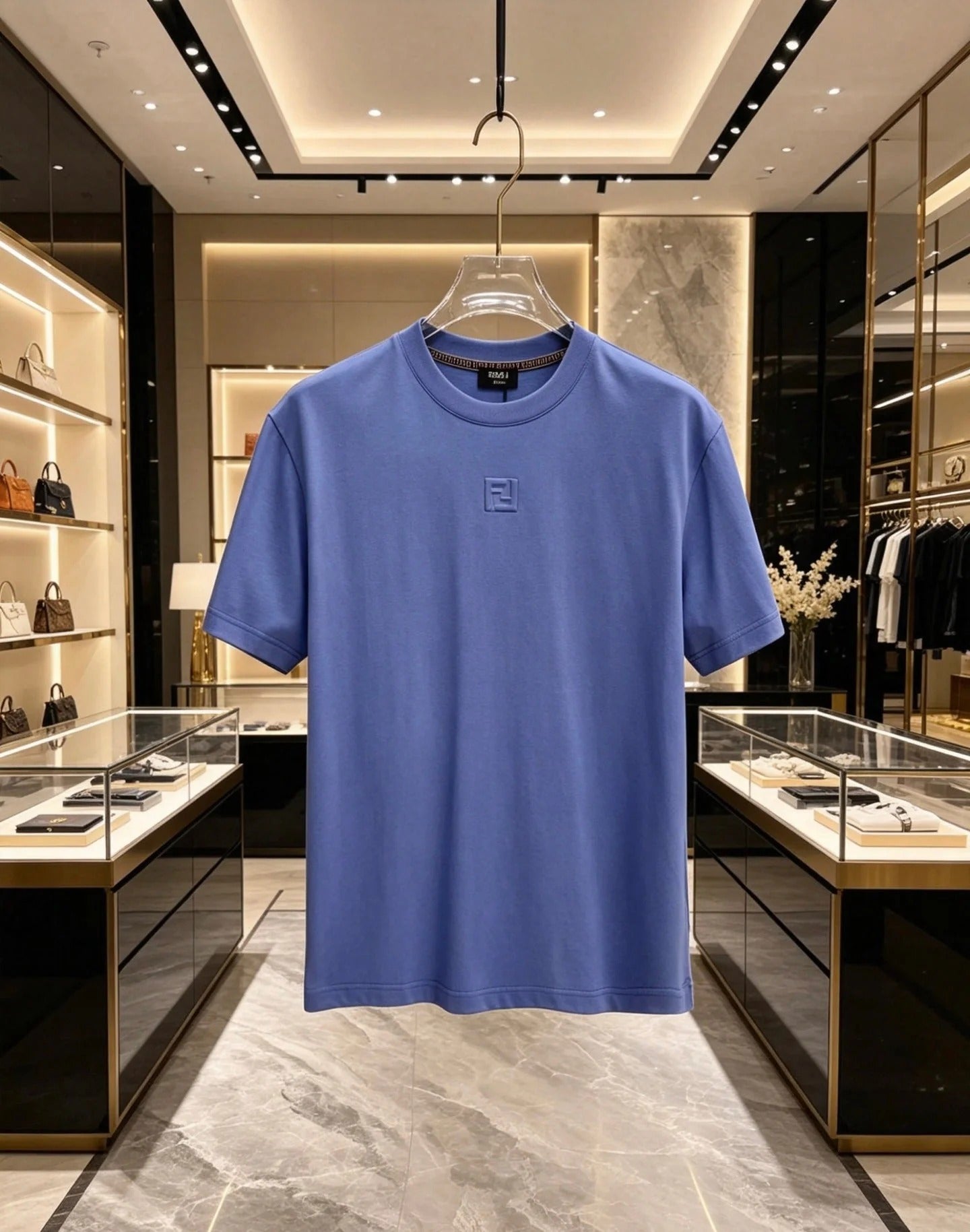 Fendi 2026 Men's Short-Sleeve T-Shirt Cotton 736623