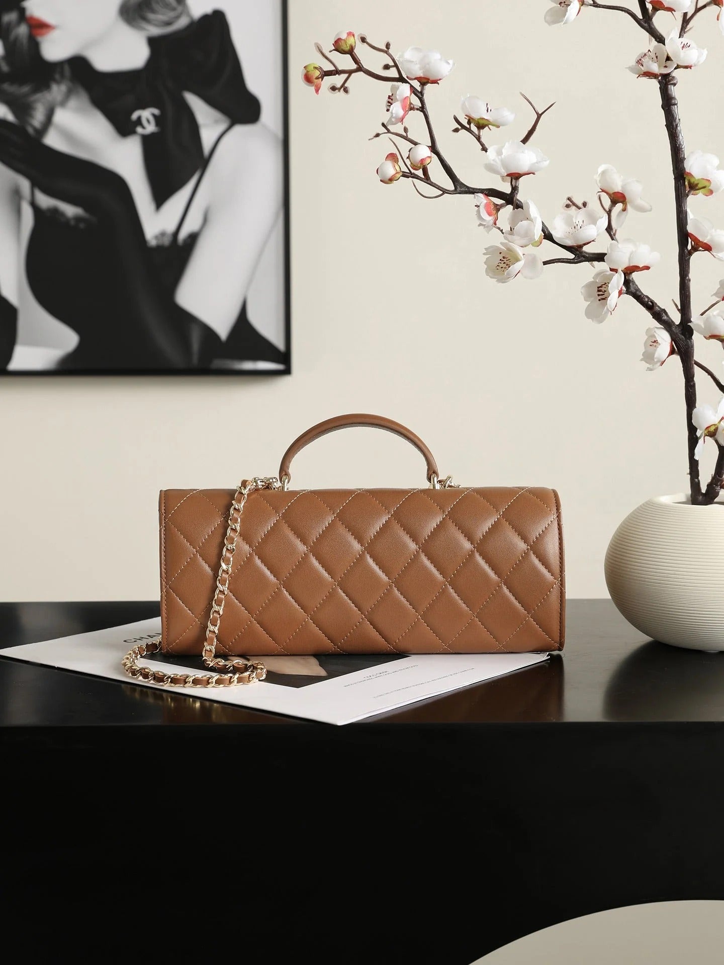 Chanel 2026 Classic Top Handle Bag 25cm Calfskin