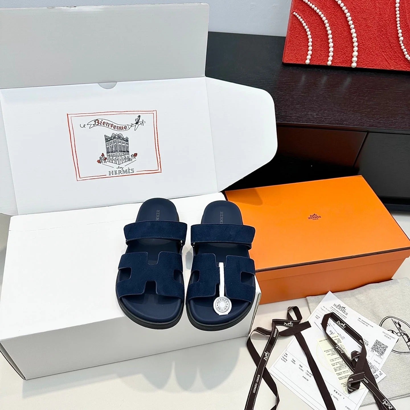 Hermes 2026 Chypre Sandal Suede Leather 992529