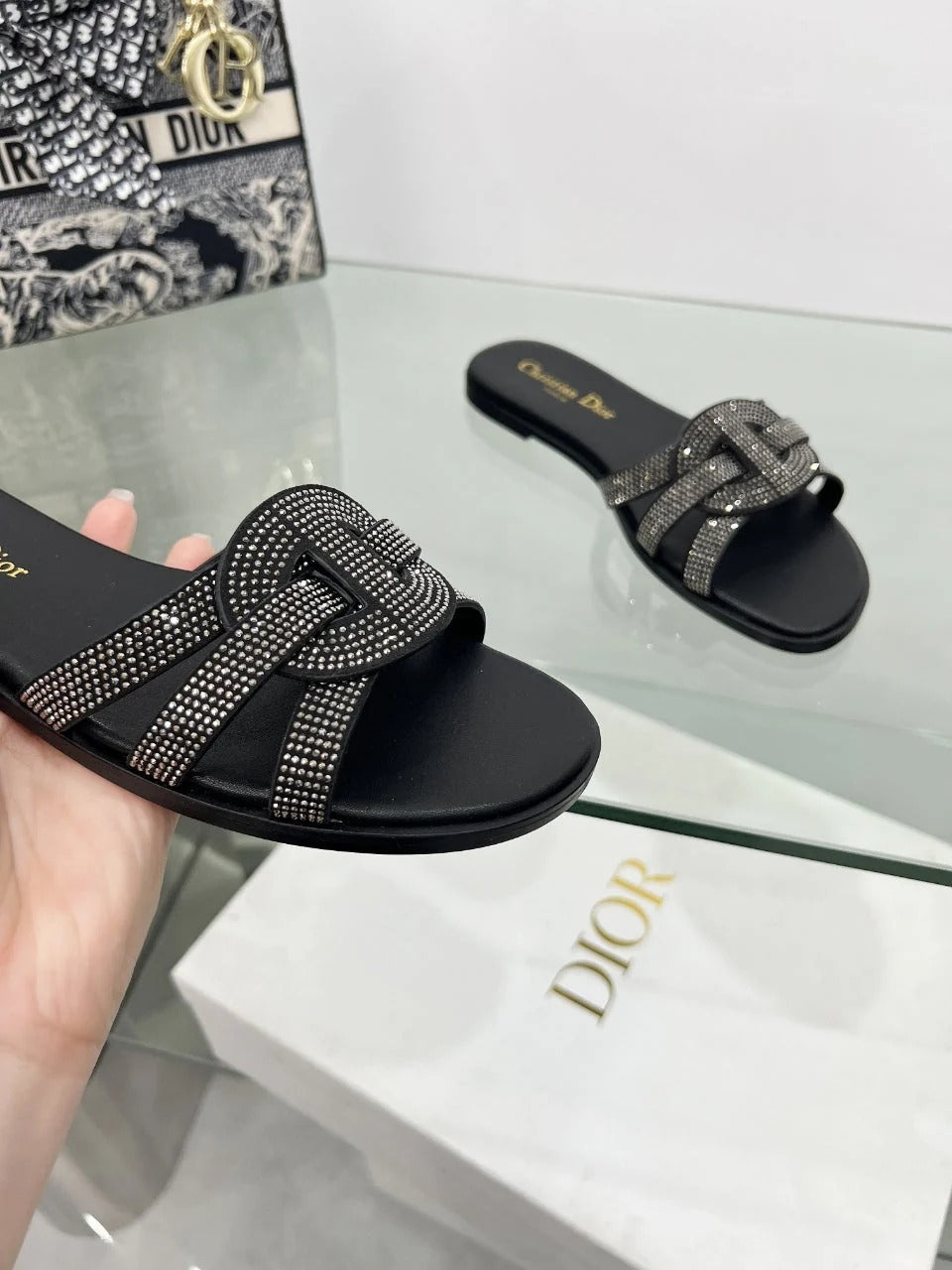 Dior 2026 D-Club Slide Sandal Cowhide 927362