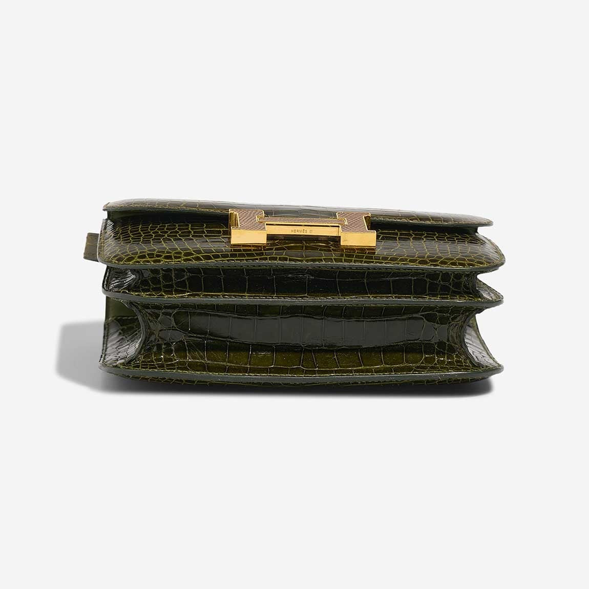 HM Constance Bag 18cm Olive Green Crocodile (15 day for production)