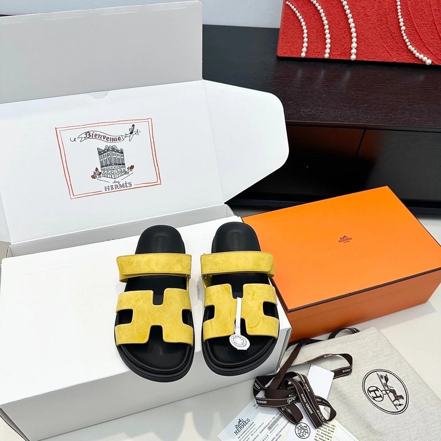 Hermes 2026 Chypre Sandal Suede Leather 992529