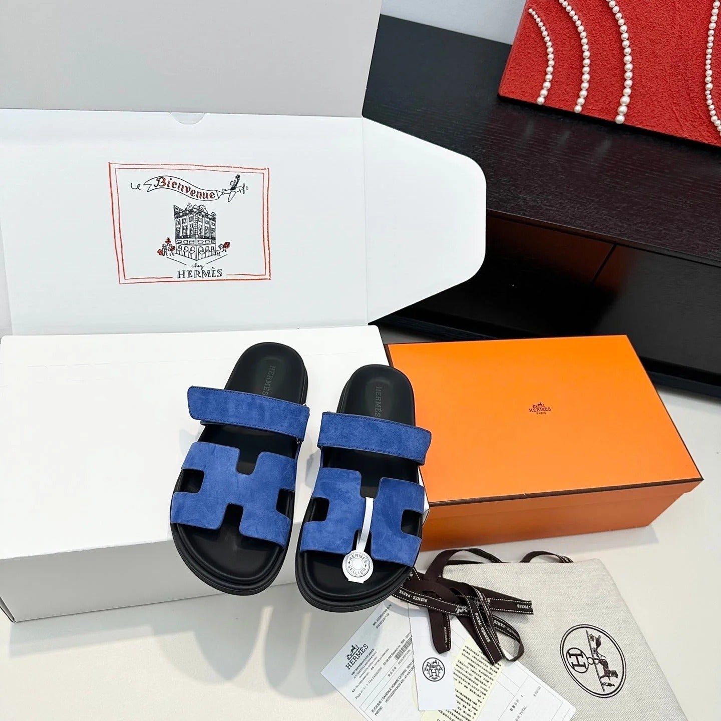 Hermes 2026 Chypre Sandal Suede Leather 992529