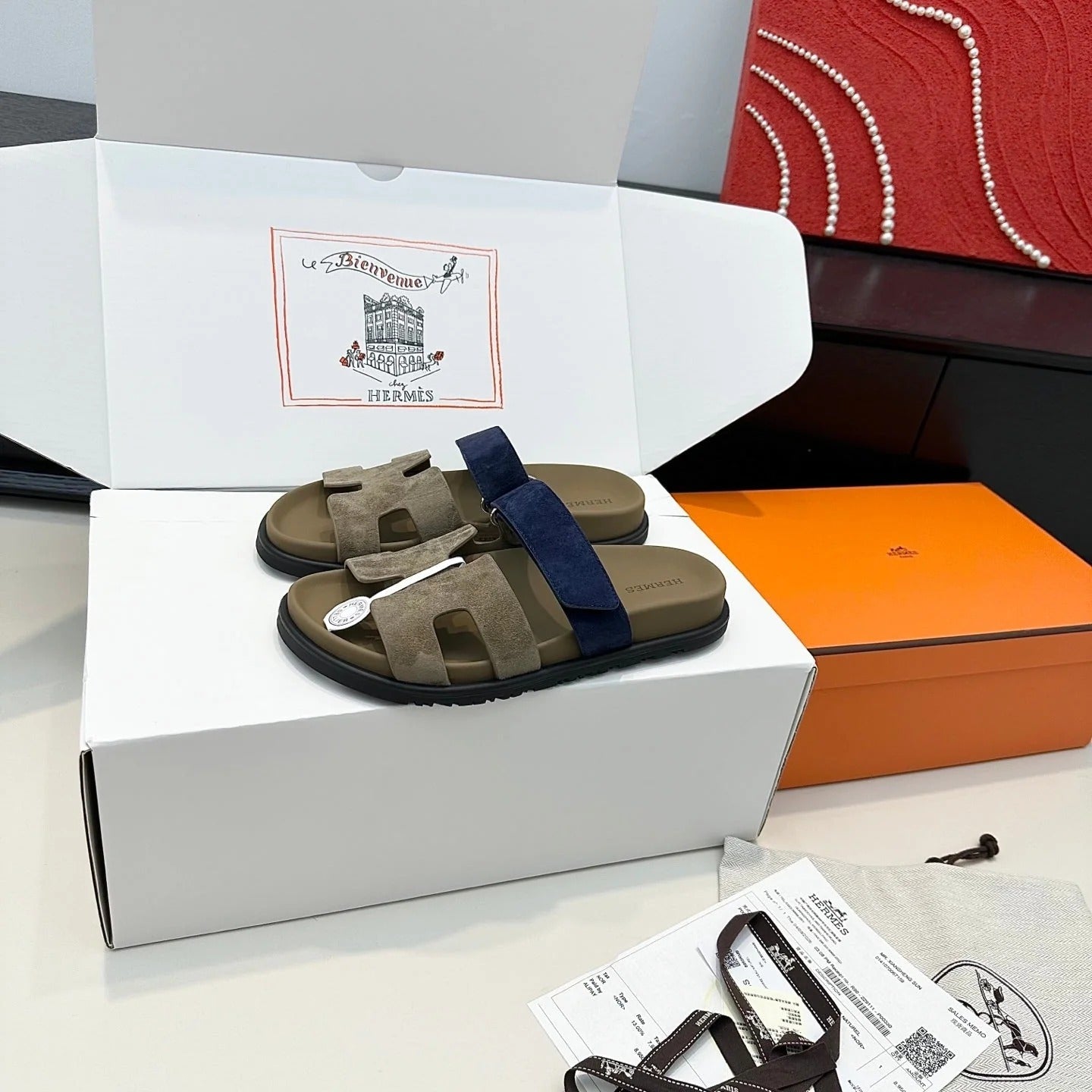 Hermes 2026 Chypre Sandal Suede Leather 992529