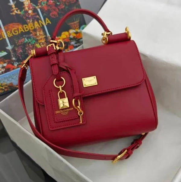 DB My Sicily Bag 21cm Red Calfskin