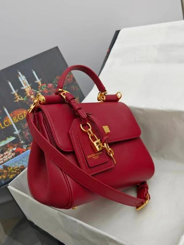 DB My Sicily Bag 21cm Red Calfskin