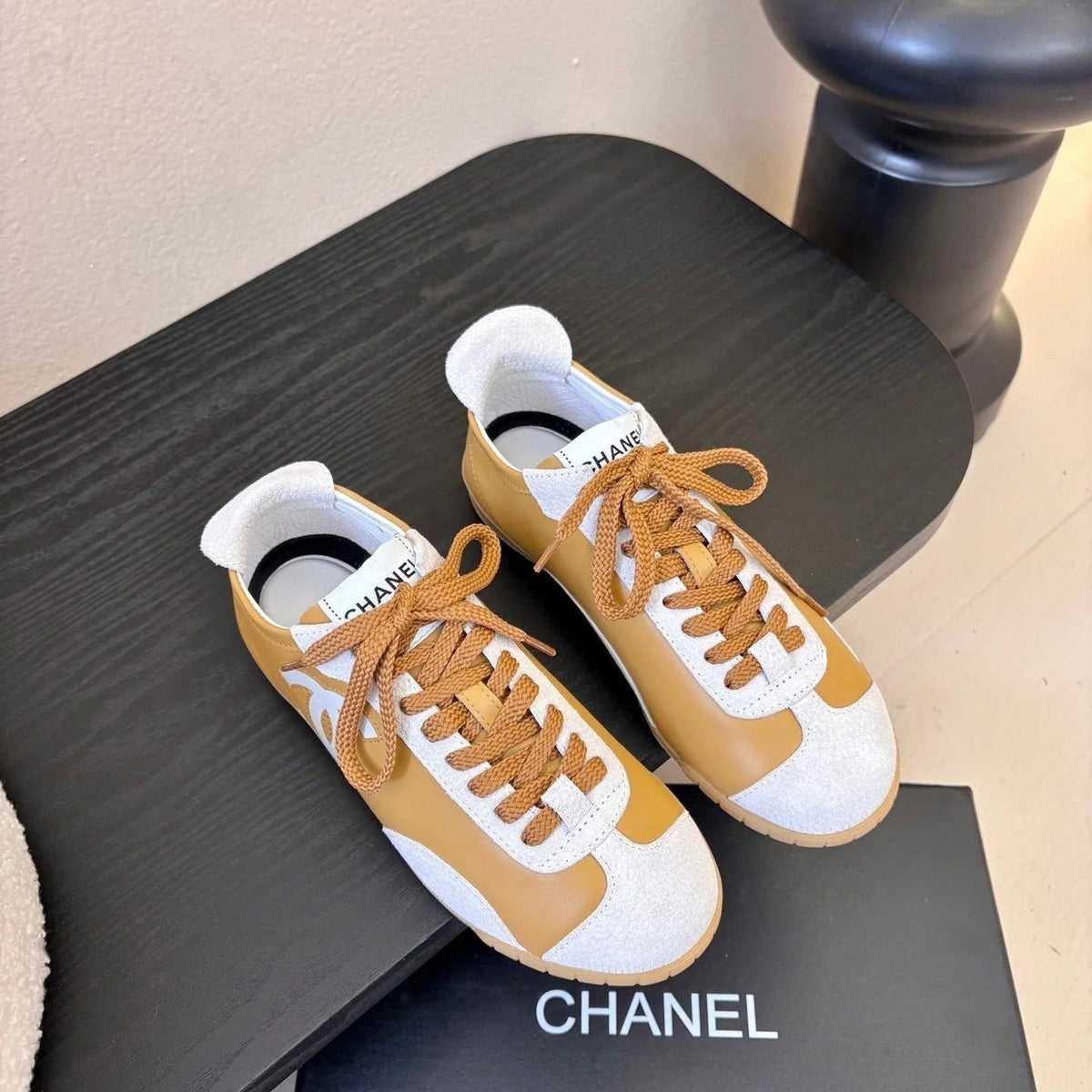 CC 2026 Sneakers Calfskin and Embossed Suede Calfskin