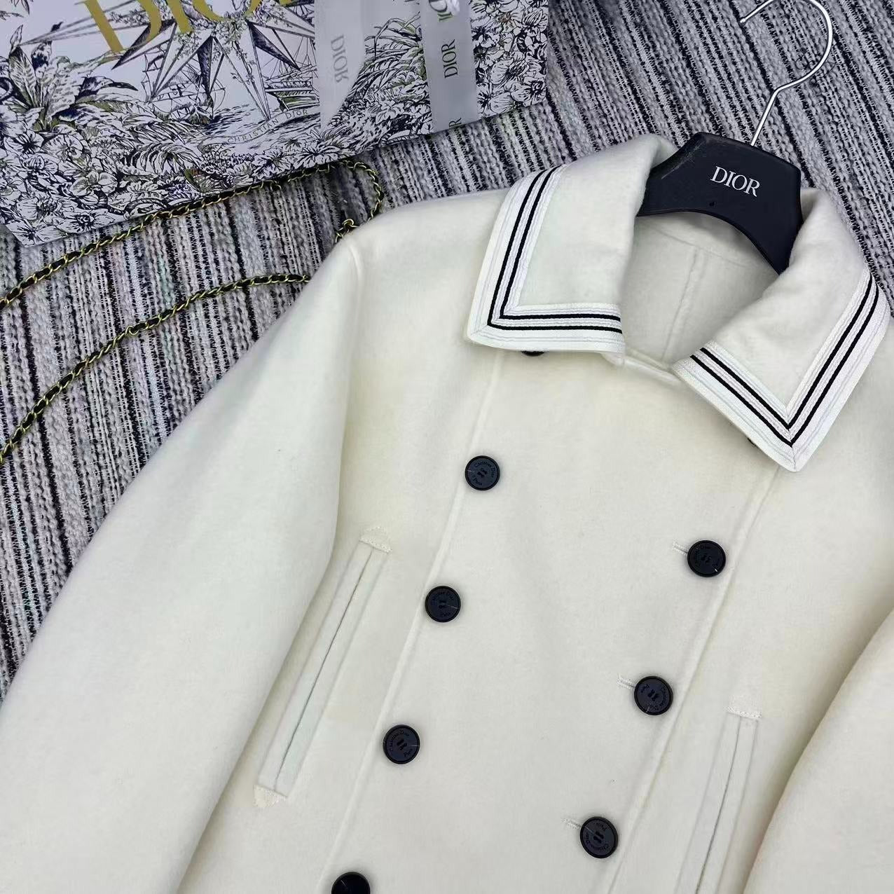 DIOR 25S REVERSIBLE KNIT JACKET 862