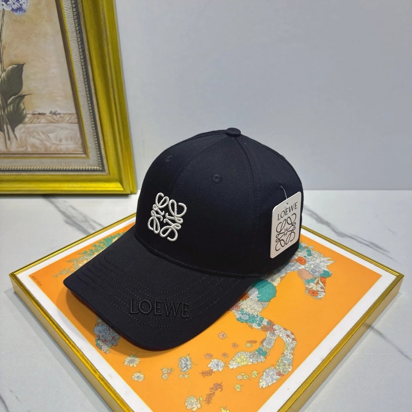 Loewe Logo Cotton Hat 195902