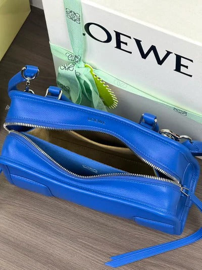 Loewe Amazona 180 Bag 24.5cm Blue Calfskin