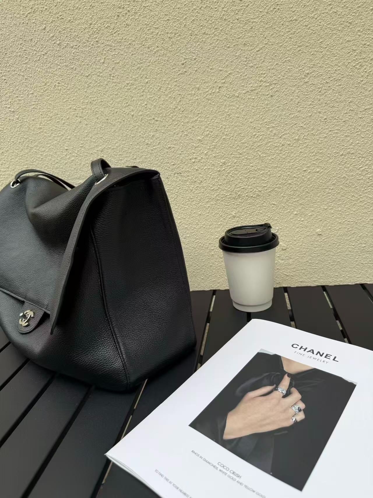 Chanel 2026 Maxi Flap Bag 38.5cm Black Calfskin