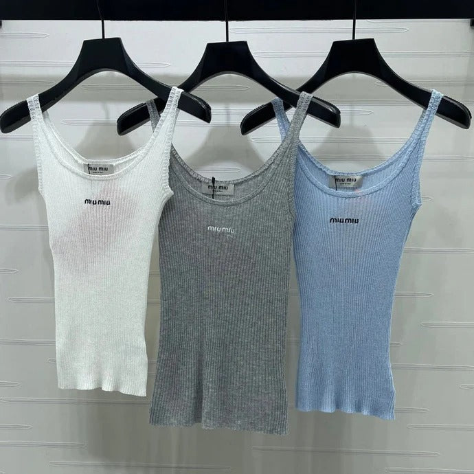 Miumiu 2026 Camisole Knitted Vest Wool 375076