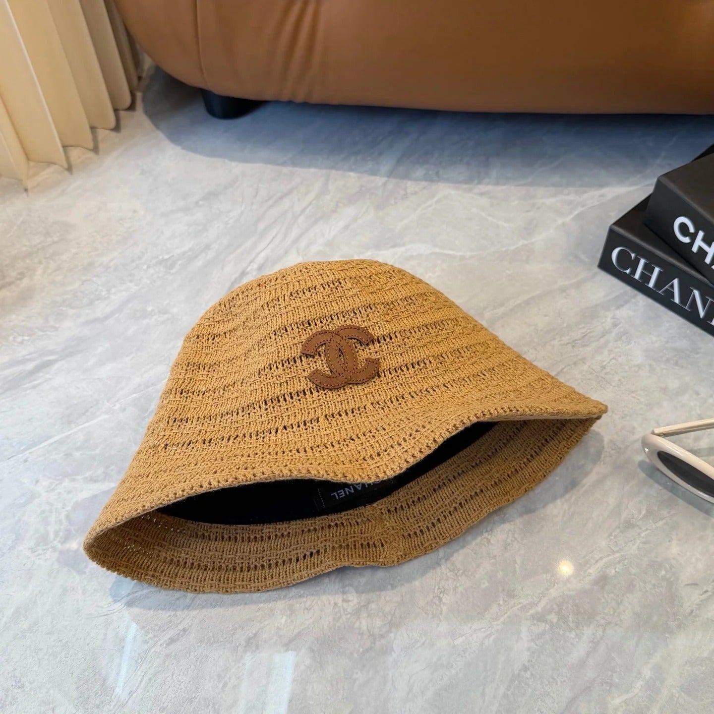 Chanel Knitted Straw Hat 229240