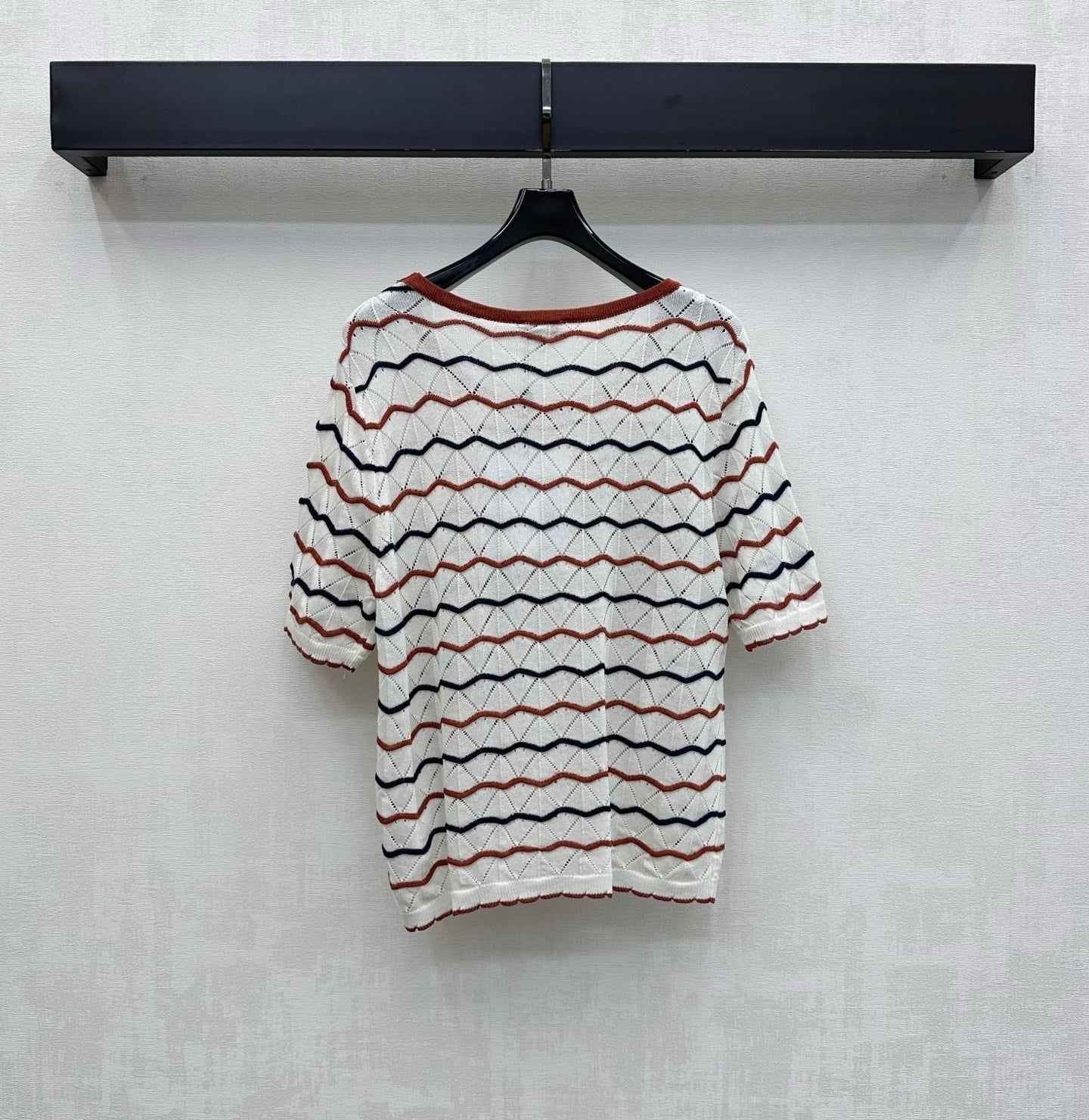 Chanel 2026 Shirt White Red Wool 399739
