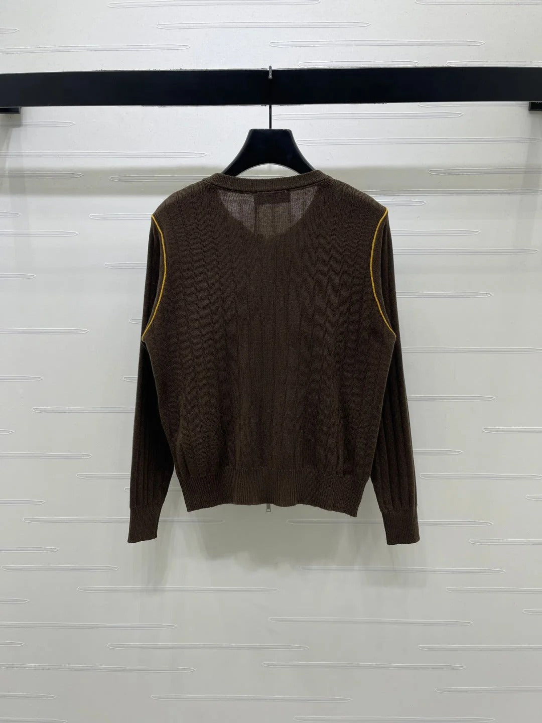 Miumiu 2026 Vertical Ribbed Knit Cardigan Wool 417648