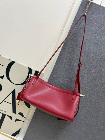 Alaia 2026 Le Click Medium Bag 25cm Red Leather