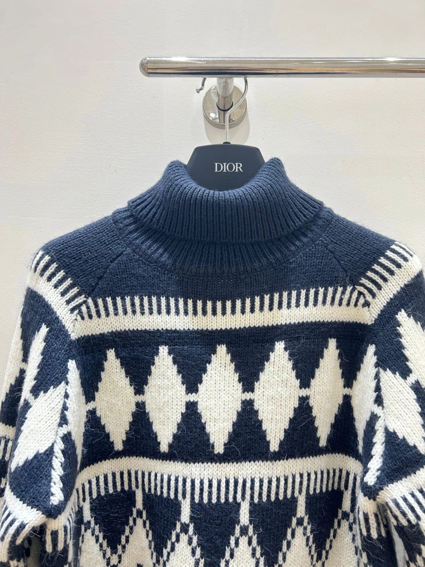 DIOR 25S PATTERNED TURTLENECK SWEATER 718
