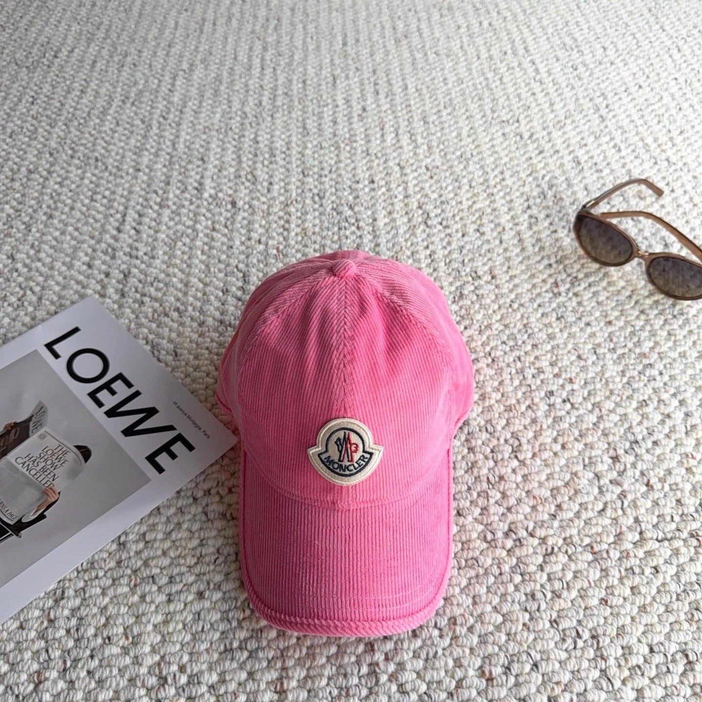 Moncler Logo Baseball Cap Velvet 413193