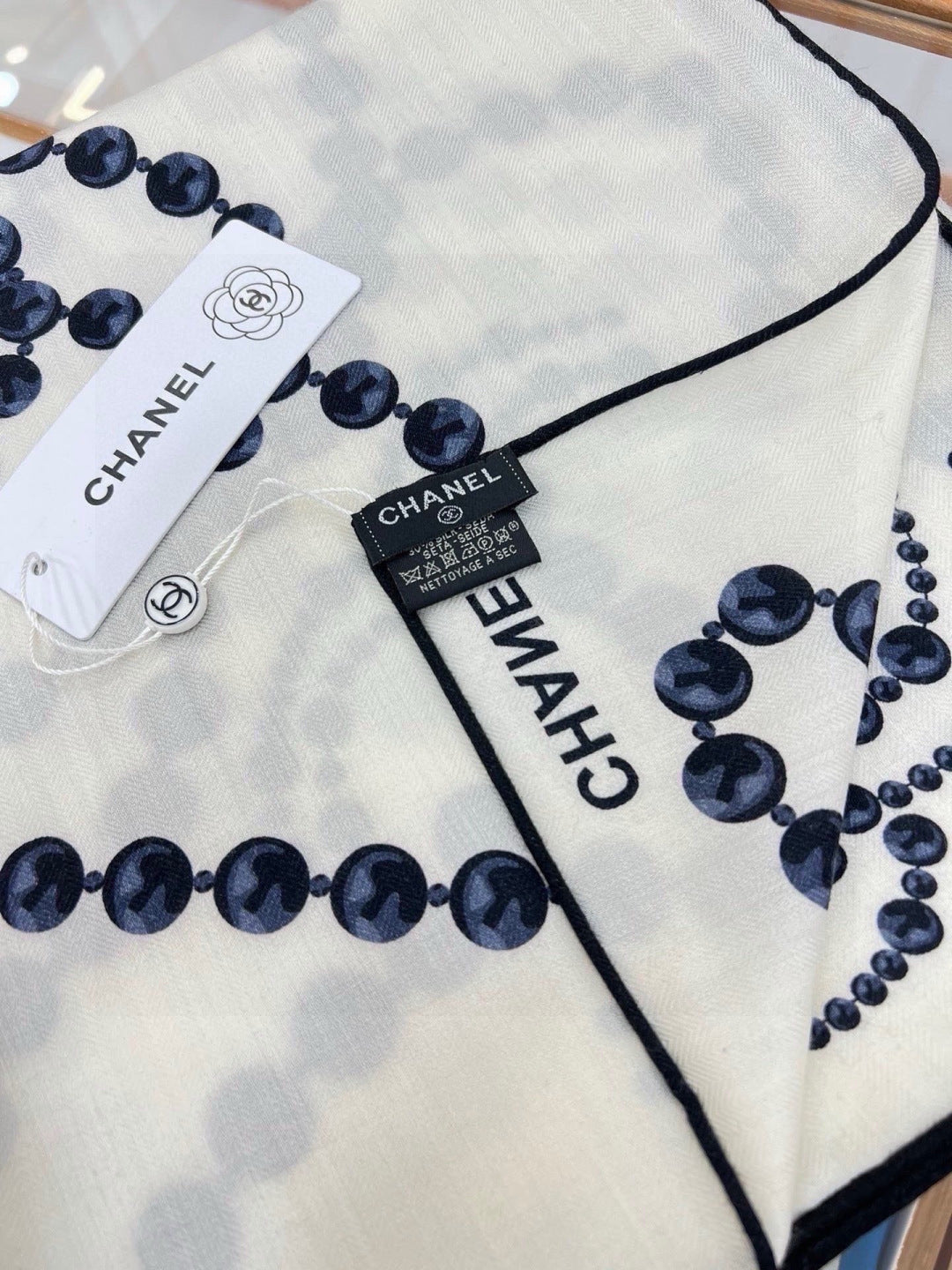 Chanel 26s Scarf 140 In Silk 311965